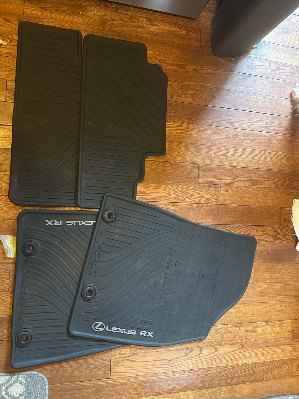 Lexus RX 350 All Weather Black Floor Mats- Used